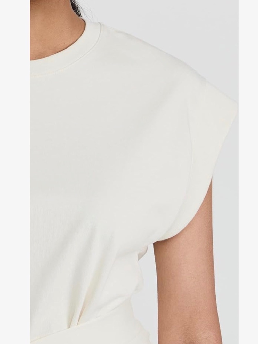 Vince Women's Short Sleeve Tie
Waist Dress neutral ivory Peruvian Cotton M - Picture 2 of 10